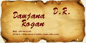 Damjana Rogan vizit kartica